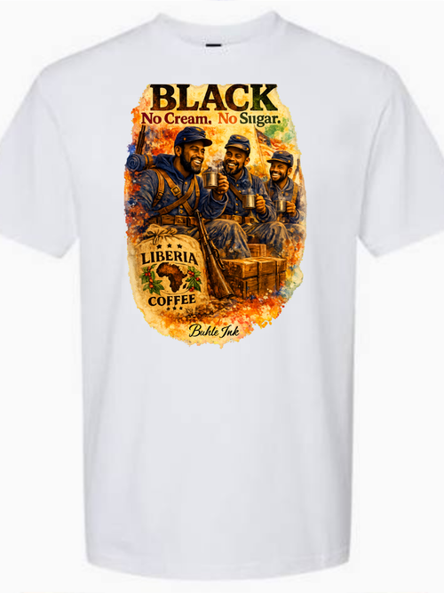 ***Pre-Order***Black. No Cream. No Sugar Short Sleeve T-Shirt