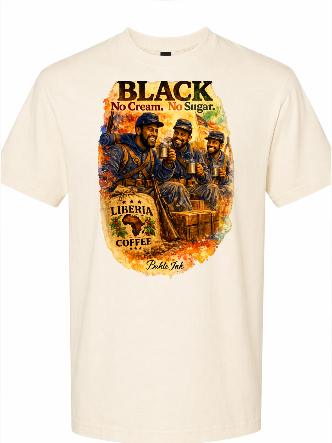 Black No Cream No Sugar Short Sleeve T-Shirt