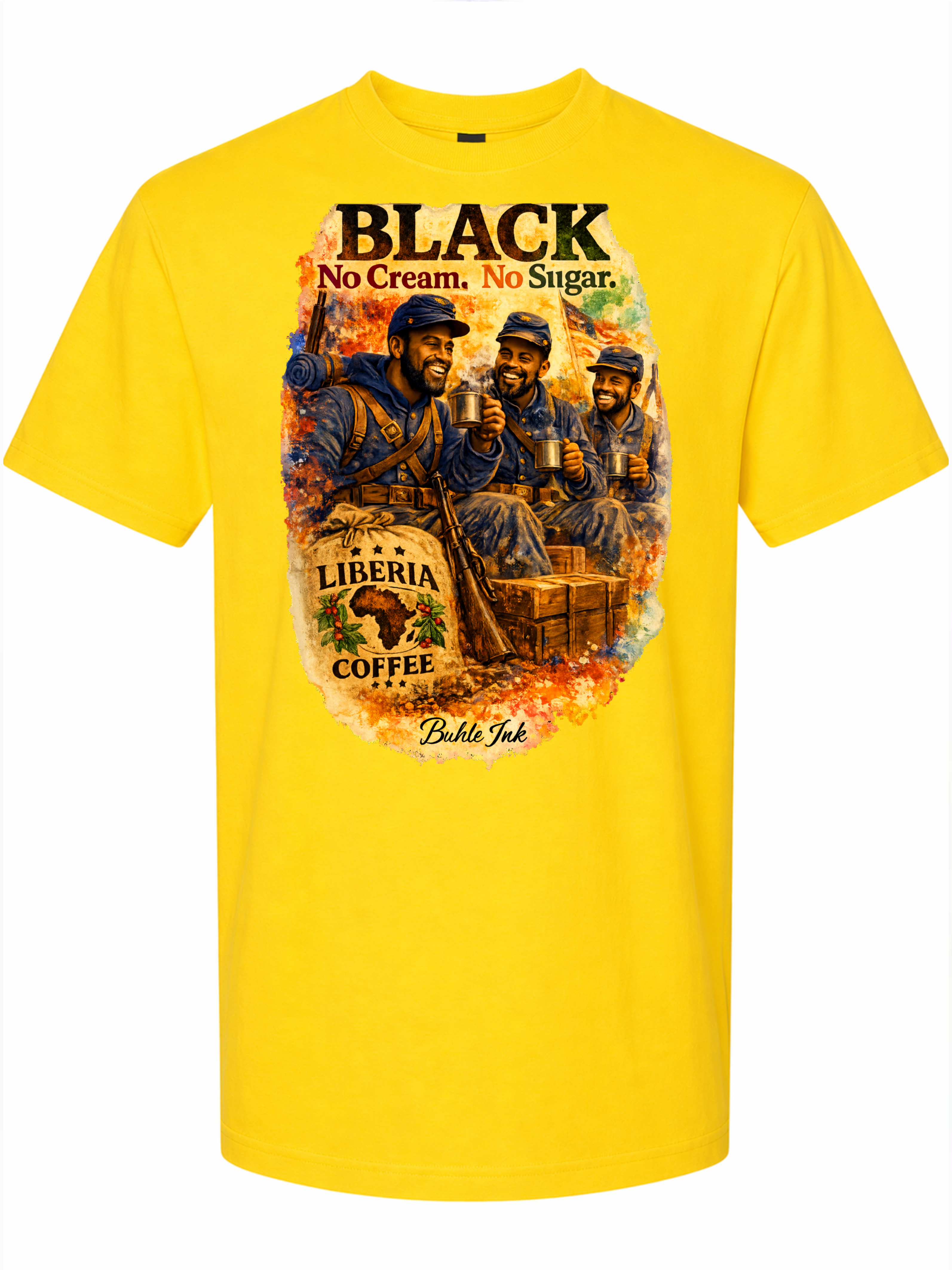 Black No Cream No Sugar Short Sleeve T-Shirt