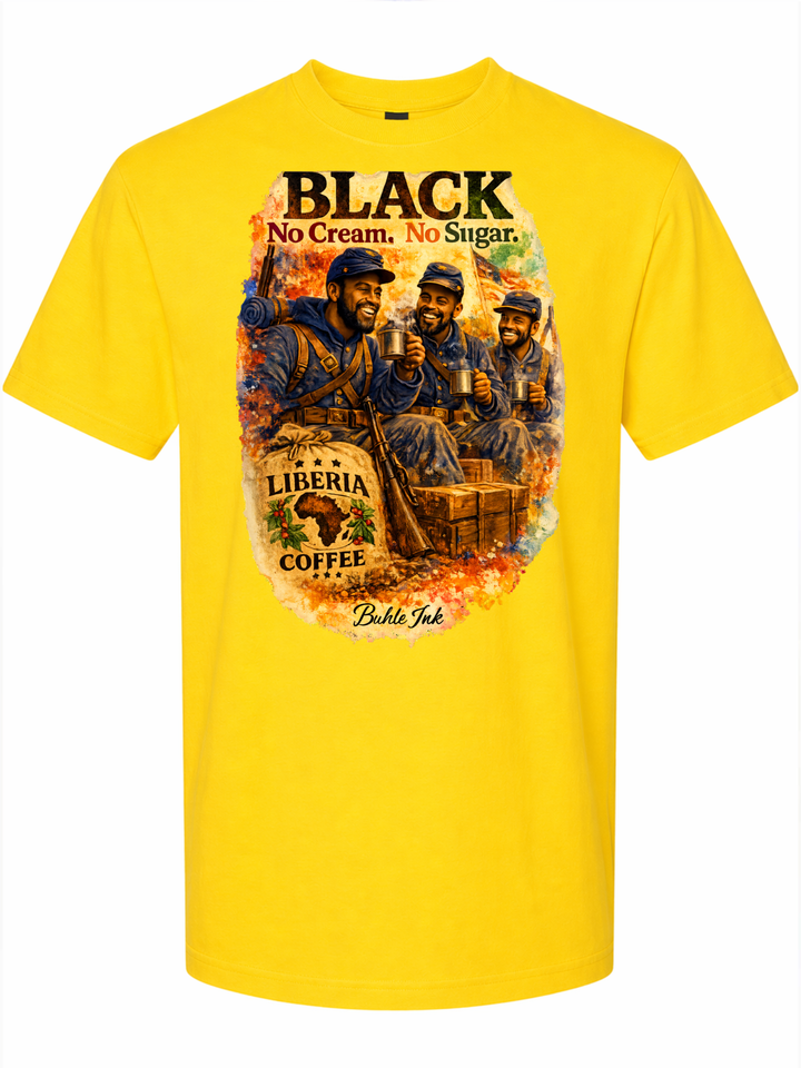Black No Cream No Sugar Short Sleeve T-Shirt