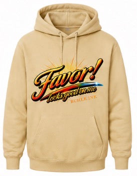 Stylish men's Favor Hoodies in breathable cotton-polyester blend, casual pullover with drawstring hood and kangaroo pocket