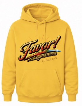 Men wearing Favor Hoodies in casual stylish outfits outdoors