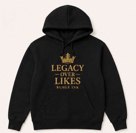 Legacy over Likes Hoodie cream heavyweight fabric relaxed fit streetwear style