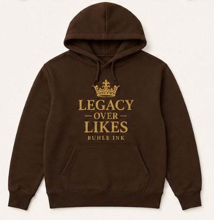 Legacy over Likes Hoodie cream heavyweight fabric relaxed fit streetwear style