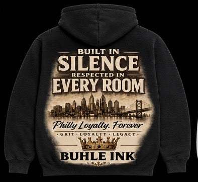 Loyalty Hoodie – Philly Black – Buhle Ink Apparel