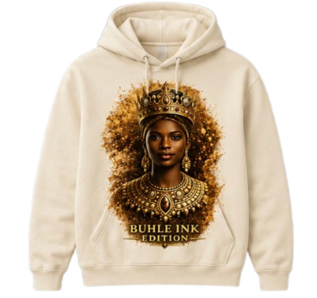 Queen Hoodie with bold gold queen-inspired artwork, premium fabric, and relaxed fit streetwear style