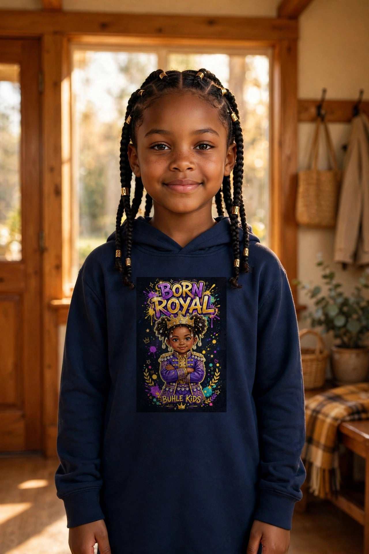 Buhle Kids Born Royal Hoodie — view 2