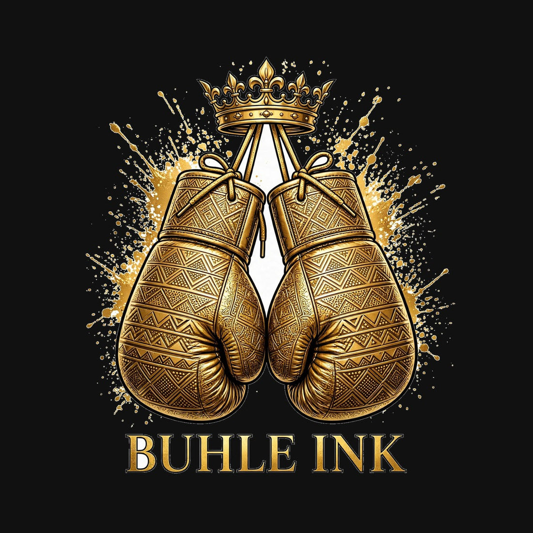Crowned Boxing design close-up