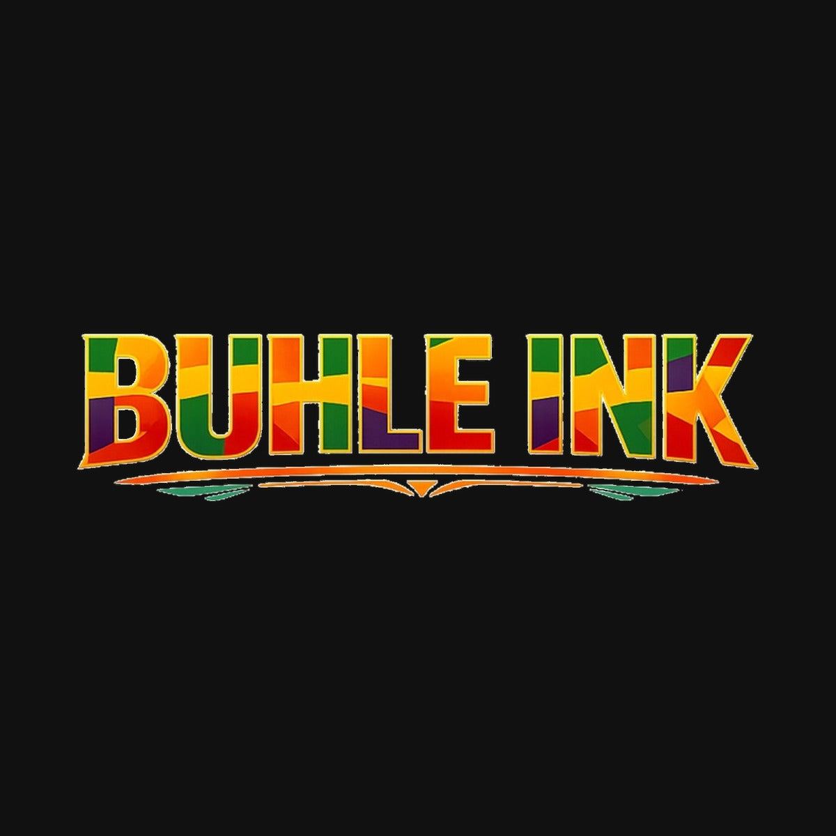 Buhle Ink word logo design close-up