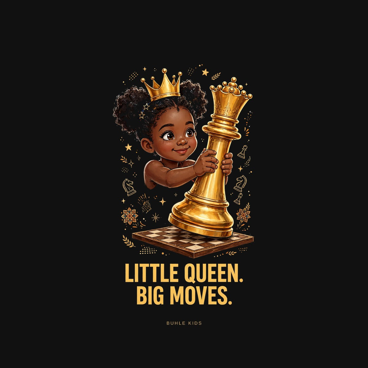 Buhle Kids Chess Queen design close-up