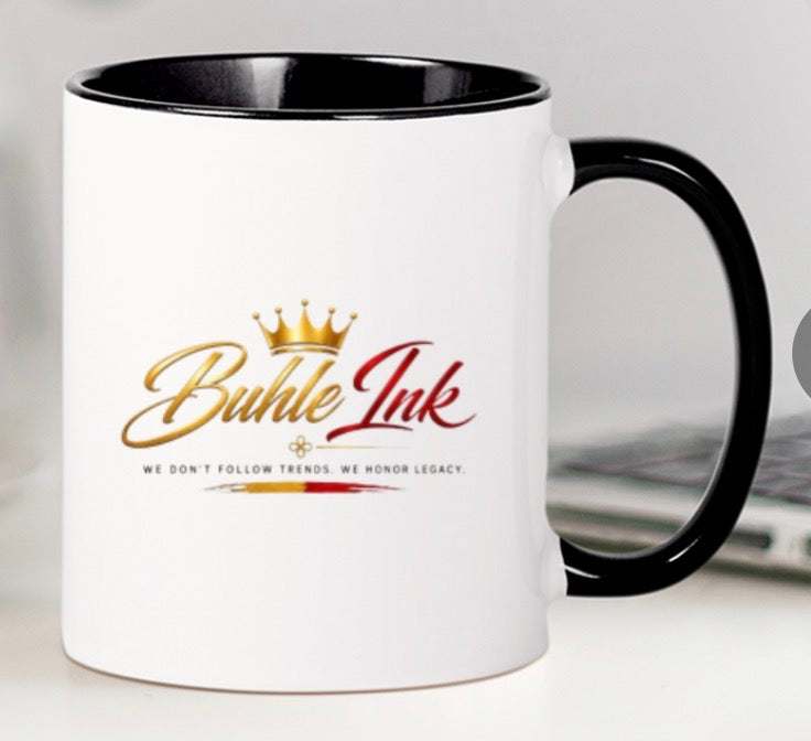 Buhle Ink Signature Legacy Mug with premium branding and clean luxury design