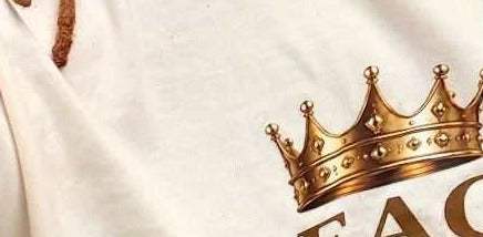 Peace Looks Good On Me Short Sleeve T-Shirt - close-up of the crown detail on the garment - Buhle Ink Apparel