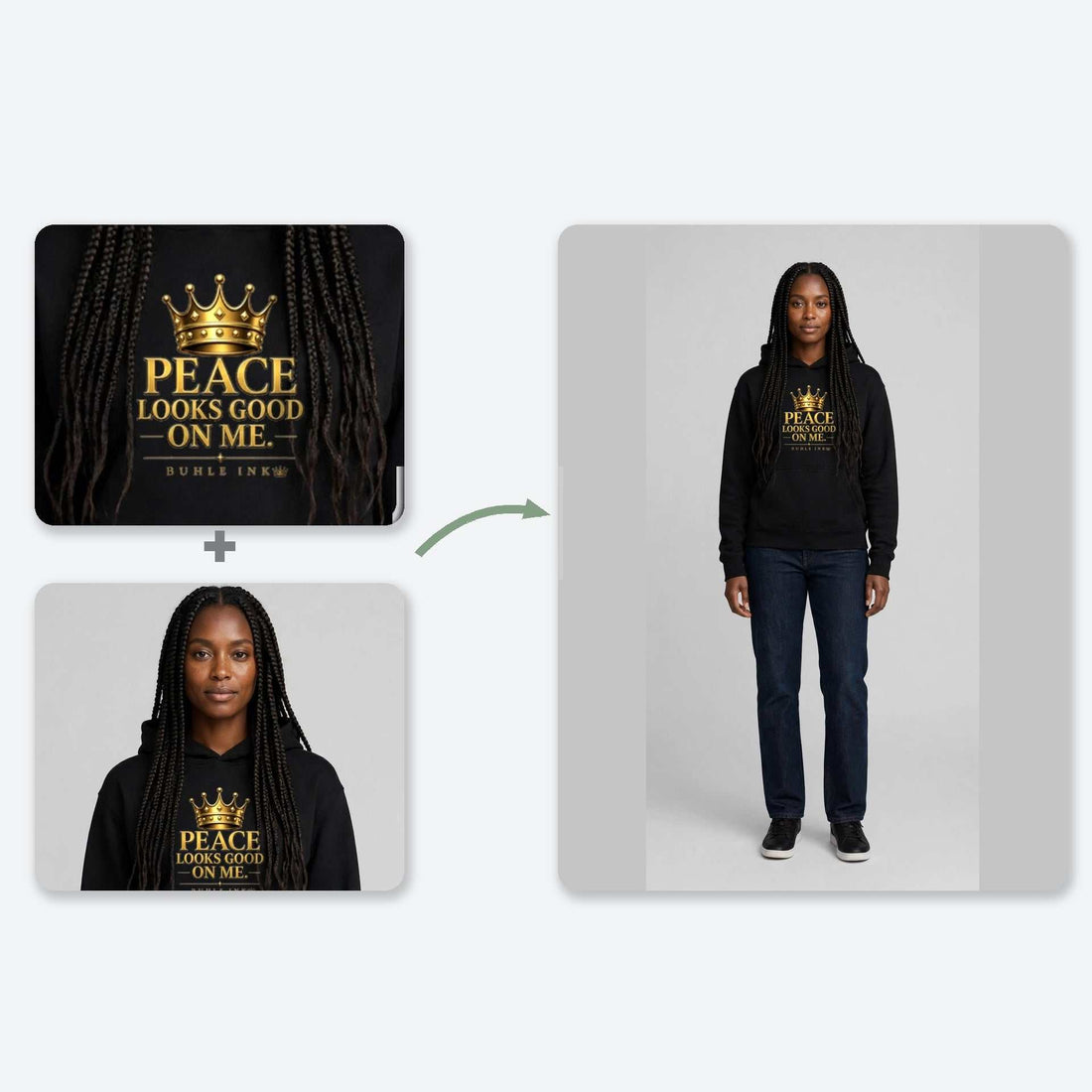 Peace Looks Good On Me Hoodie