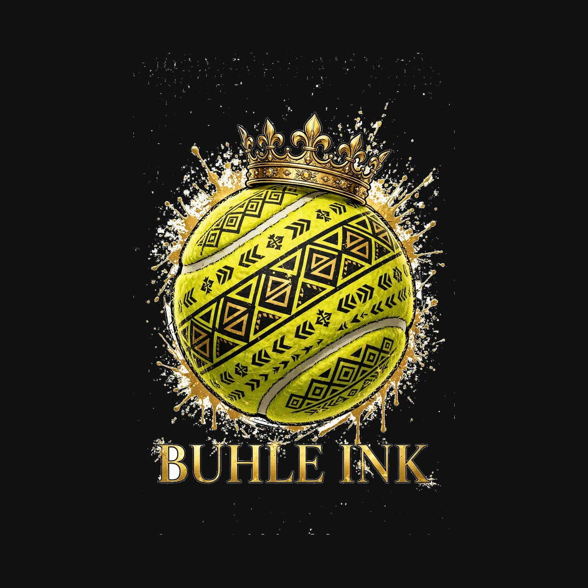 Crowned Tennis design close-up